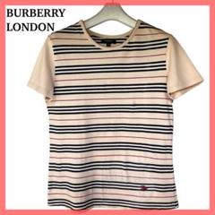 美品 バーバリーロンドン 半袖 Tシャツ カットソー ホースロゴ 刺繍 M