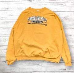 Hanes スウェット デカロゴ イエロー 2XL 0355
