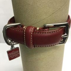 新品 未使用 コーチ COACH 犬 リード 大型犬 ラージサイズ　レザー　赤 Amazon | コーチ 犬の首輪 COACH アウトレット シグネチャー