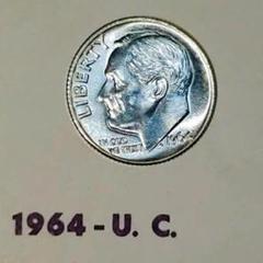 ダイム銀貨 当店グレード：A〜B】 銀貨 ルーズベルトダイム硬貨 1946年から