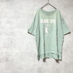 フレディクルール　綿100%　ポパイ　プリントTシャツ　半袖　緑系　白　春夏