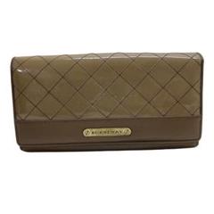 2066 BURBERRY バーバリー 長財布 ブラウン がまくち PVC