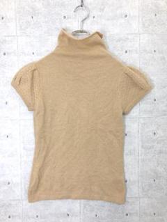 上質 エレガント 古着 Kitamura カシミヤ100 半袖ニットトップス