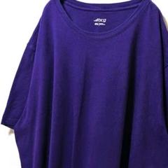 bcg 無地 Tシャツ パープル 紫 3XL 古着ビンテージ