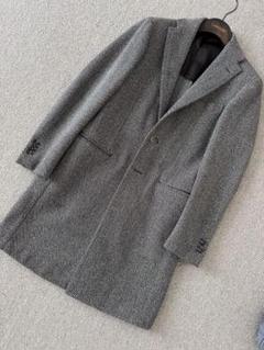 試着のみ　ring jacket チェスター　コート　ヘリンボーン　46 試着のみ ring jacket チェスター コート ヘリンボーン 46