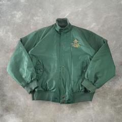 80‘s archive nylon blouson 短丈 緑 刺繍ロゴ