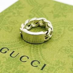 【美品✨】GUCCI ネックレス ディアマンテ プレートG 燻加工 喜平チェーン 美品✨】GUCCI ネックレス ディアマンテ プレートG 燻加工 喜平