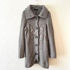 未使用 la f ラエフ ウォッシャブル ラメ混 ニットジャケット