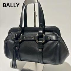 バリー　トートバッグ　黒　総柄　A4収納　ワンショルダー　BALLY　S11 BALLY バリー トートバッグ ハンドバッグ ショルダーバッグ 総柄