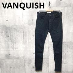 VANQUISH ヴァンキッシュ メンズブラックスキニーデニム スキニージーンズ