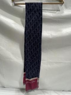 ディオール　トロッターウールマフラー(ユニセックス)　中古 Christian Dior】【トロッター柄】【イタリア製】クリスチャン