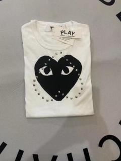 Comme Des Garçons Play ロゴスタッズ Tシャツ | ホワイト