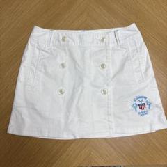 Callaway 刺繍入り　ホワイトショートパンツ　巻きスカート風　M
