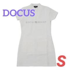 ドゥーカス　ドレス ニット ワンピース　S　ホワイト　新品　女子　ゴルフ　ウェア ドゥーカス ドレス ニット ワンピース S ホワイト 新品 女子