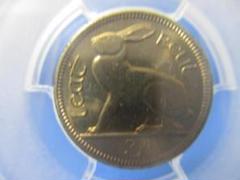 アイルランド・3ペンス硬貨☆1968年／未使用／ウサギ／PCGS MS66／ アイルランド・3ペンス硬貨☆1968年／未使用／ウサギ／PCGS MS66