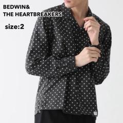 BEDWIN&THE HEARTBREAKERS オープンカラーシャツ スター