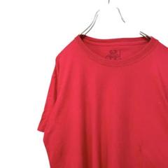 無地　フルーツオブザルームfruit of the loom 半袖Tシャツレッド