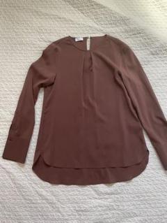 BRUNELLO CUCINELLI モニーレ装飾 トップス ブラウス 切替 S Brunello Cucinelli Stripe Blouse with Monili Pocket | Neiman