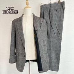 ⚫︎TAC HOMME千鳥柄テーラードジャケット（L）ウール　冬用　オフィス