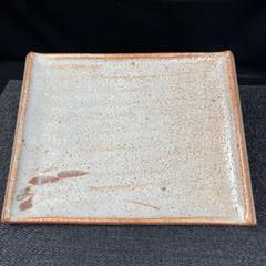 [美品] 志野焼　四角皿 Yahoo!オークション -「角皿」(志野) (美濃)の落札相場・落札価格