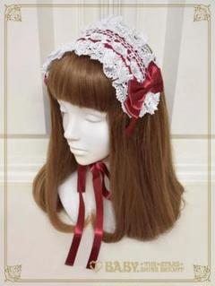 BABY THE STARS SHINE BRIGHT  生成　ヘッドドレス BABY,THE STARS SHINE BRIGHT / Lydiaレースヘッドドレス 黒X白