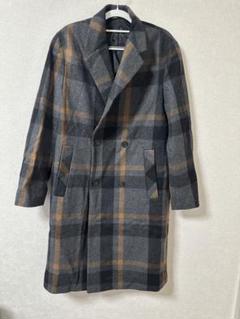 美品　ZARA ザラ　ウールチェスターコート　グレンチェック　イタリア製生地 美品】ZARA(ザラ) 千鳥チェック柄 ダブルボタンチェスターコート