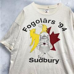BFHO スーベニア Tシャツ 古着 90s 白 イタリア 鳥 ボロ お土産のサムネイル