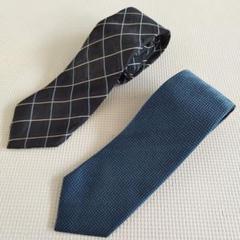 Aquascutum　アクアスキュータム　ネクタイ　2本セット　シルク100%