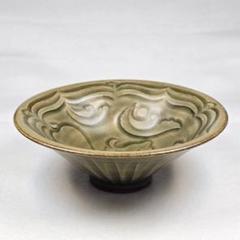 宋代の耀州窯五管瓶  燭台  生け花   陶磁器 装飾品 現代工芸品美術品 置物 宋耀州窯刻花花紋痰壺滓斗手术品模古出土陶磁器
