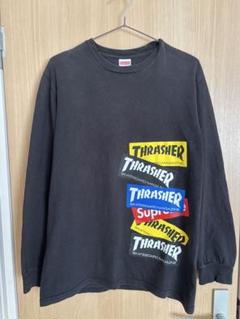 SUPREME × THRASHER コラボ ロンT Sサイズ ブラック