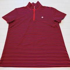 アダバット　ハーフジップ半袖シャツ　LL