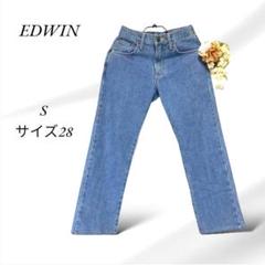 a748.エドウィン403【S】28inch/青/デニム ジーンズ/ストーレト