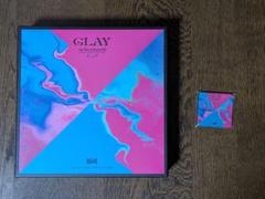 GLAY whodunit パッケージ＆ナップサック＆缶バッジセット