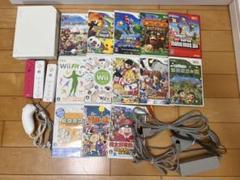 Wii 本体 ＋ リモコン￼ 3個 ＋ ヌンチャク 1個 ＋ソフト13本セット