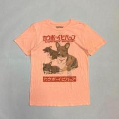 【希少】カウボーイ　ポケットTシャツ　犬 カウボーイビバップ アニマル犬 コーギー キャラクター プリント