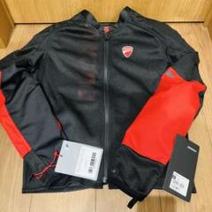 美品】DUCATI メッシュバイクジャケット ブラック/レッド／XLサイズメンズ Ducati バイクジャケット 黒M