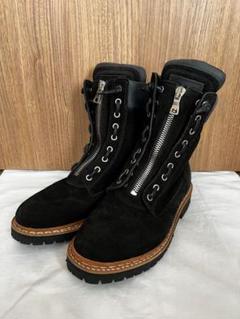 定価12万円BALMAINピエールバルマン38パテントショートブーツ24cm
