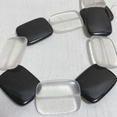 es827/SALE！天然石◇クリスタル、オニキス1連