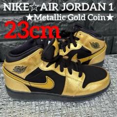 新品♪NIKE☆AIR JORDAN 1★Gold Coin★23.5cm