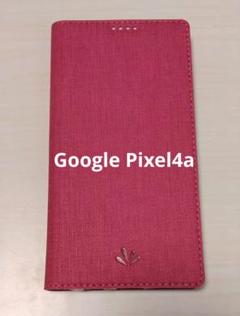 ✨Google Pixel4a 手帳型ケース ローズ デニム風 かわいい ピンク