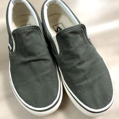 バンズ VANS オリーブグリーン 27cm スリッポン