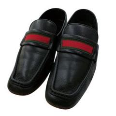 GUCCI グッチ シューズ 靴 シェリーライン レザー 黒 41 1/2