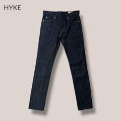 HYKEハイク タイトスリムデニムジップフライ26リジット