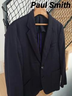 【美品】ポールスミス 現行タグ ウールテーラードジャケット　L ダークグレー Paul Smith◇テーラードジャケット/L/ウール/BRW/チェック