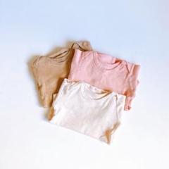 ベビー長袖ボディ肌着90 3枚セット