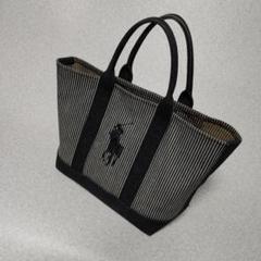 極美品 ポロラルフローレン ポロベア デニム ハンドバッグ ワッペン 刺繍 imgrc0105239488.jpg