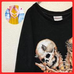 人気バンド【マッドヴェイン】半袖/Tシャツ/ブラック/スカル/ヘインズ