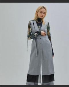 UNITED TOKYO ロングジレ UNITED TOKYO ベスト ジレ スリットセミロングジレ メンズ