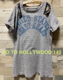 Goto Hollywood 140襟付きTシャツ刺繍ゴートゥハリウッド