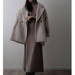 ジャケット・アウター maison celon shaggy tuck middle coat maison celon shaggy tuck middle coat - メルカリ